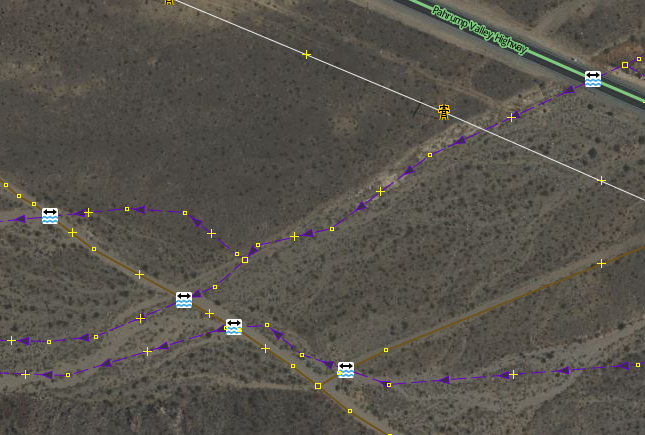 Phantom fords near Pahrump, Nevada